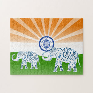 Indische olifant legpuzzel