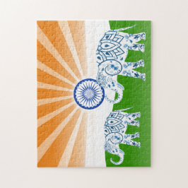 Indische olifant legpuzzel