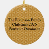 Indische olifant met rode doek keramisch ornament (Achterkant)