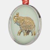 Indische olifant metalen ornament (Links)