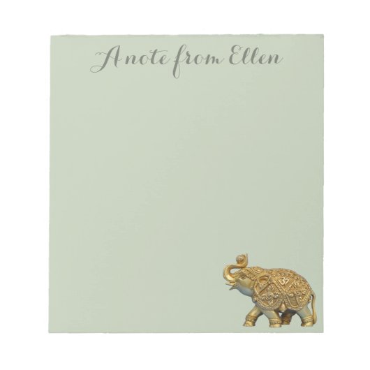 Indische olifant notitieblok (Voorkant)