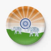 Indische olifant papieren bordje (Voorkant)