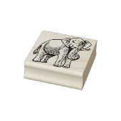Indische olifant rubberstempel (Stempel)