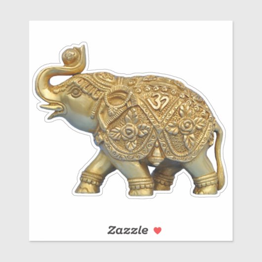 Indische olifant-sticker sticker (Vel)