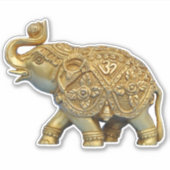 Indische olifant-sticker sticker (Voorkant)