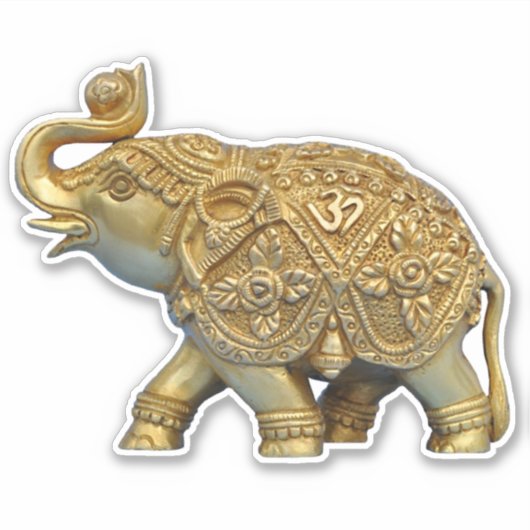 Indische olifant-sticker sticker (Voorkant)