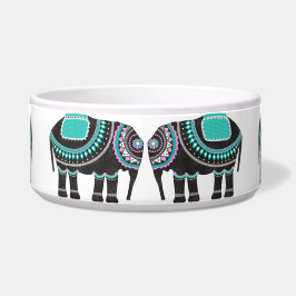 Indische olifanten Cute Doggie Cat Design Voerbakje