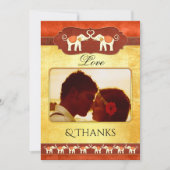 Indische olifanten Foto Hartelijk dank Bedankkaart (Voorkant)