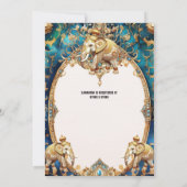 Indische olifanten Hindi Hindoe waterverf blauw go Kaart (Achterkant)