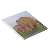 Indische olifanten in het grasland notitieblok (Schuin)