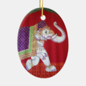 Indische olifanten keramisch ornament (Achterkant)