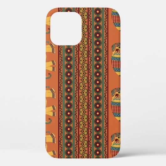Indische olifanten, Sinaasappel Traditional Seamle Case-Mate iPhone Case (Achterkant)