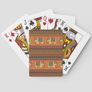 Indische olifanten, Sinaasappel Traditional Seamle Pokerkaarten