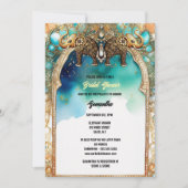 Indische olifanten waterverf blauw traditionele ed kaart (Voorkant)