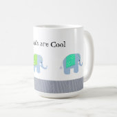 Indische olifanten zijn kool koffiemok (Voorkant rechts)