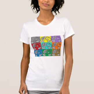 Indische olifantendames-shirt t-shirt