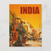 Indische olifantenparade briefkaart (Voorkant)