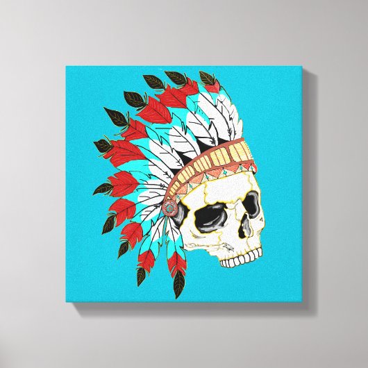 Indische opperhuid canvas afdruk (Voorkant)