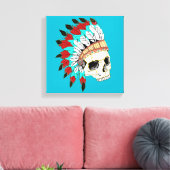 Indische opperhuid canvas afdruk (Insitu (Woonkamer))