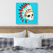 Indische opperhuid canvas afdruk (Insitu (Slaapkamer))