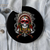 Indische opperkop Indische natief Ronde Button 6,0 Cm (In situ)