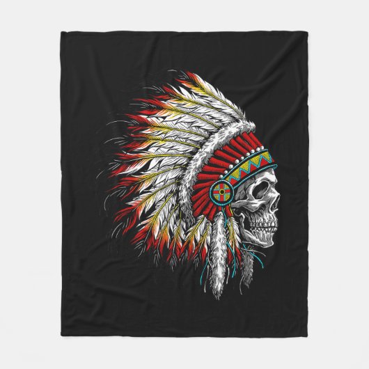 Indische oppermotorfiets fleece deken (Voorkant)