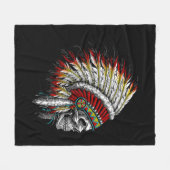 Indische oppermotorfiets fleece deken (Voorkant (Horizontaal))