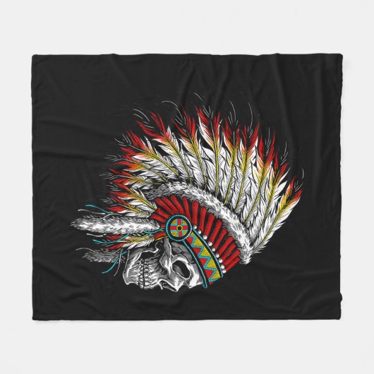 Indische oppermotorfiets fleece deken (Voorkant (Horizontaal))