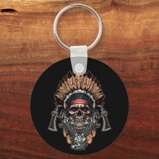 Indische oppermotorfiets sleutelhanger (Voorkant)