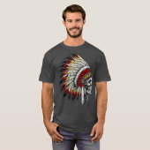 Indische oppermotorfiets t-shirt (Voorkant volledig)