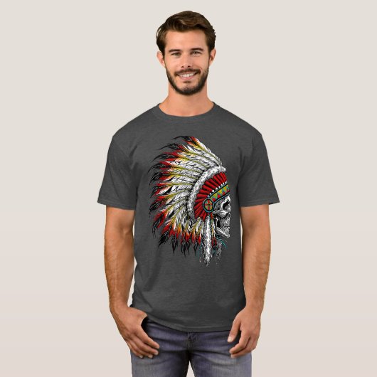 Indische oppermotorfiets t-shirt (Voorkant volledig)