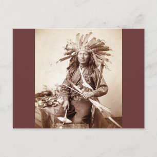 Indische opstandster, 1890 briefkaart