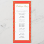 Indische Oranje goudweddenschappen Programmakaart (Achterkant)