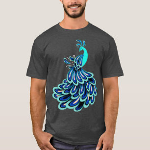 Indische ornamentale vogelpest Gift Peacocock T-shirt
