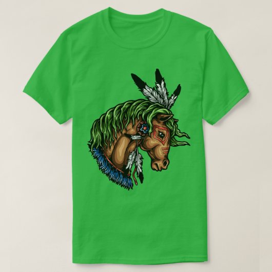 Indische paarden 1 t-shirt (Design voorkant)