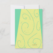 Indische Paars sparen de Datum Aankondiging (Achterkant)