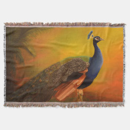 Indische pacock deken