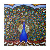 Indische pacock tegeltje (Voorkant)