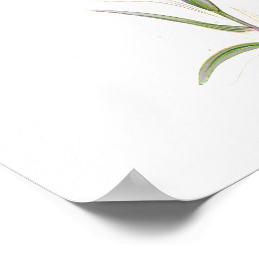 Indische Paintpenseel Rode Wilde Kunst Poster (Hoek)