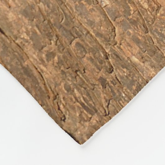 Indische palmvierkant op een boomstam fleece deken (Hoek)