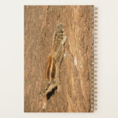 Indische palmvierkant op een boomstam planner (Achterkant)