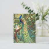 Indische parelhoen | Charles Robert Knight Briefkaart (Staand voorkant)