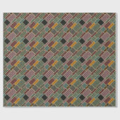 Indische patchwork: geweven canvas imitatie. cadeaupapier (Vlak)