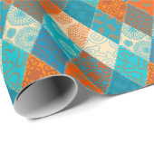 Indische patchwork naadloos  ontwerp. cadeaupapier (Rol Hoek)