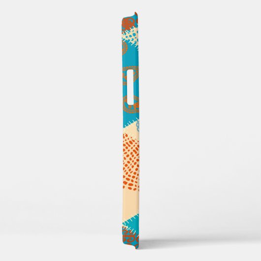 Indische patchwork naadloos ontwerp. Case-Mate iPhone case (Achterkant / Rechts)