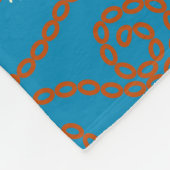 Indische patchwork naadloos  ontwerp. fleece deken (Hoek)