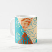 Indische patchwork naadloos ontwerp. koffiemok (Voorkant links)