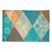 Indische patchwork naadloos ontwerp. kussensloop (Achterkant)