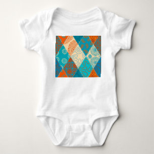 Indische patchwork naadloos ontwerp. romper