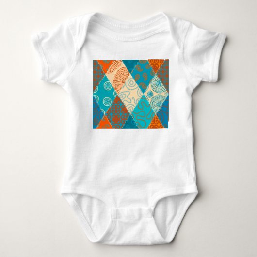 Indische patchwork naadloos ontwerp. romper (Voorkant)